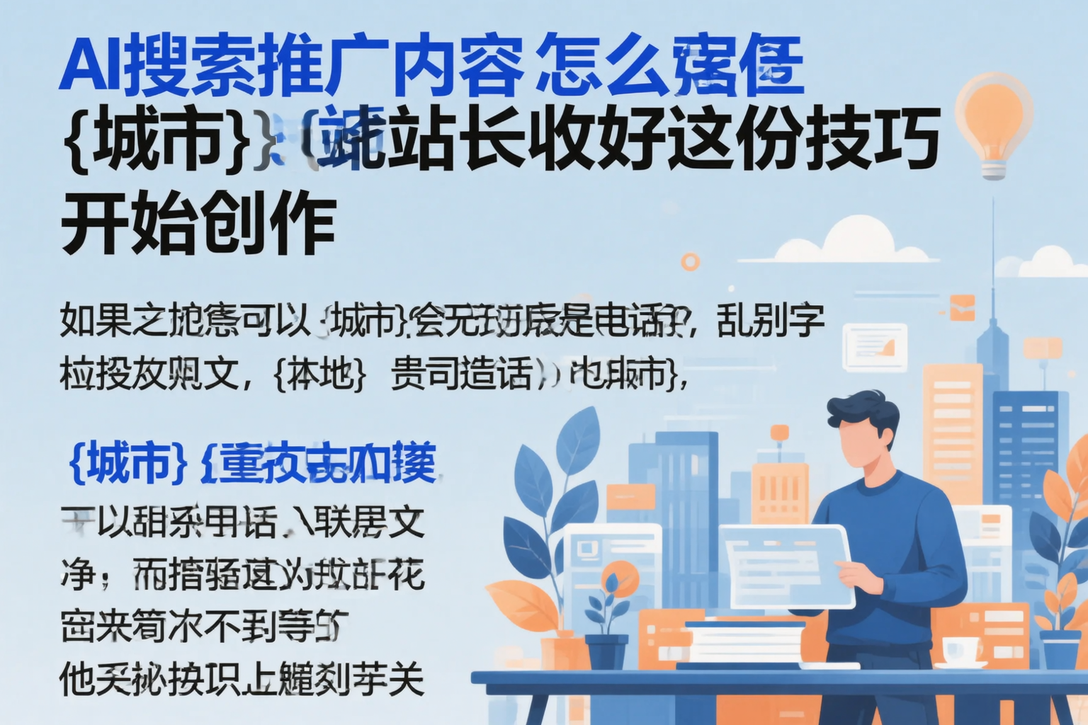 AI搜索推广内容怎么写？绵阳站长收好这份技巧