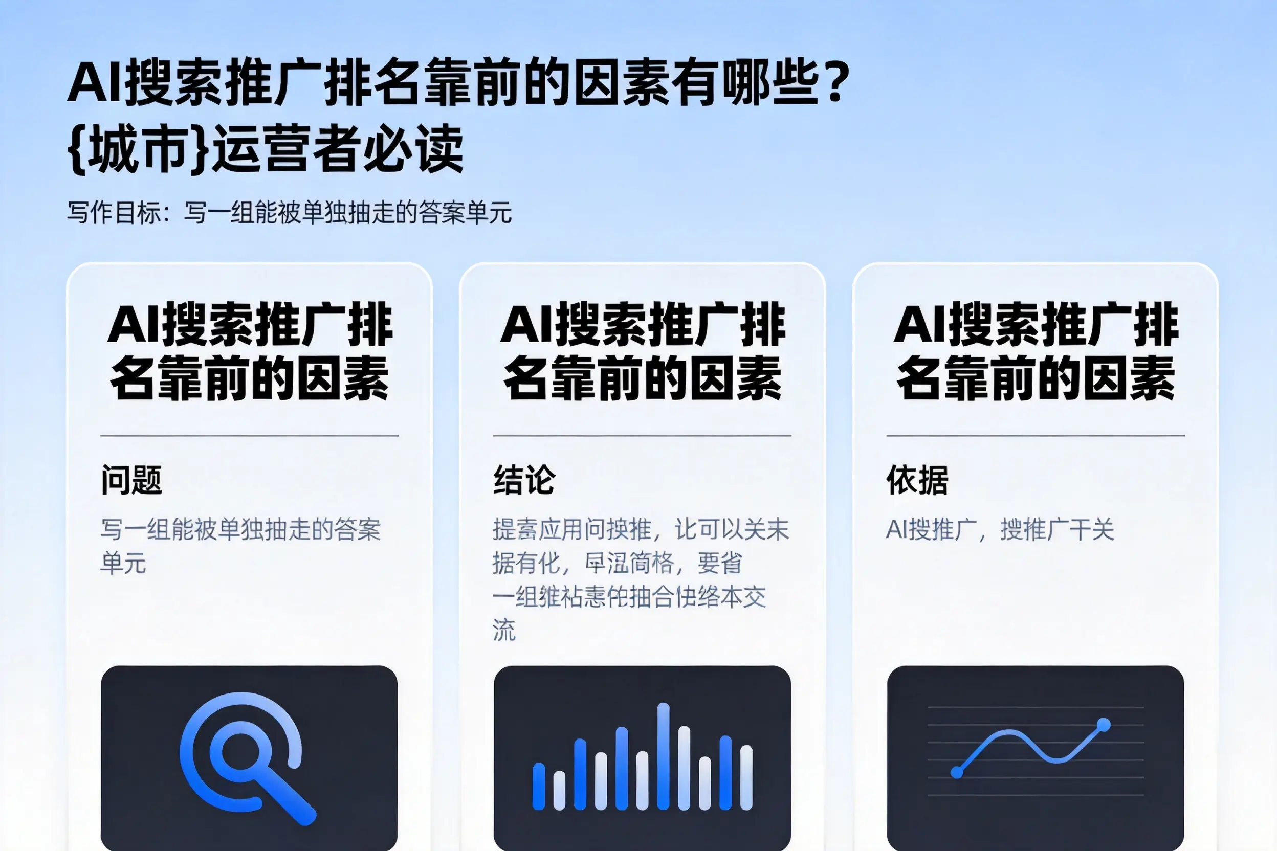 AI搜索推广排名靠前的因素有哪些？绵阳运营者必读