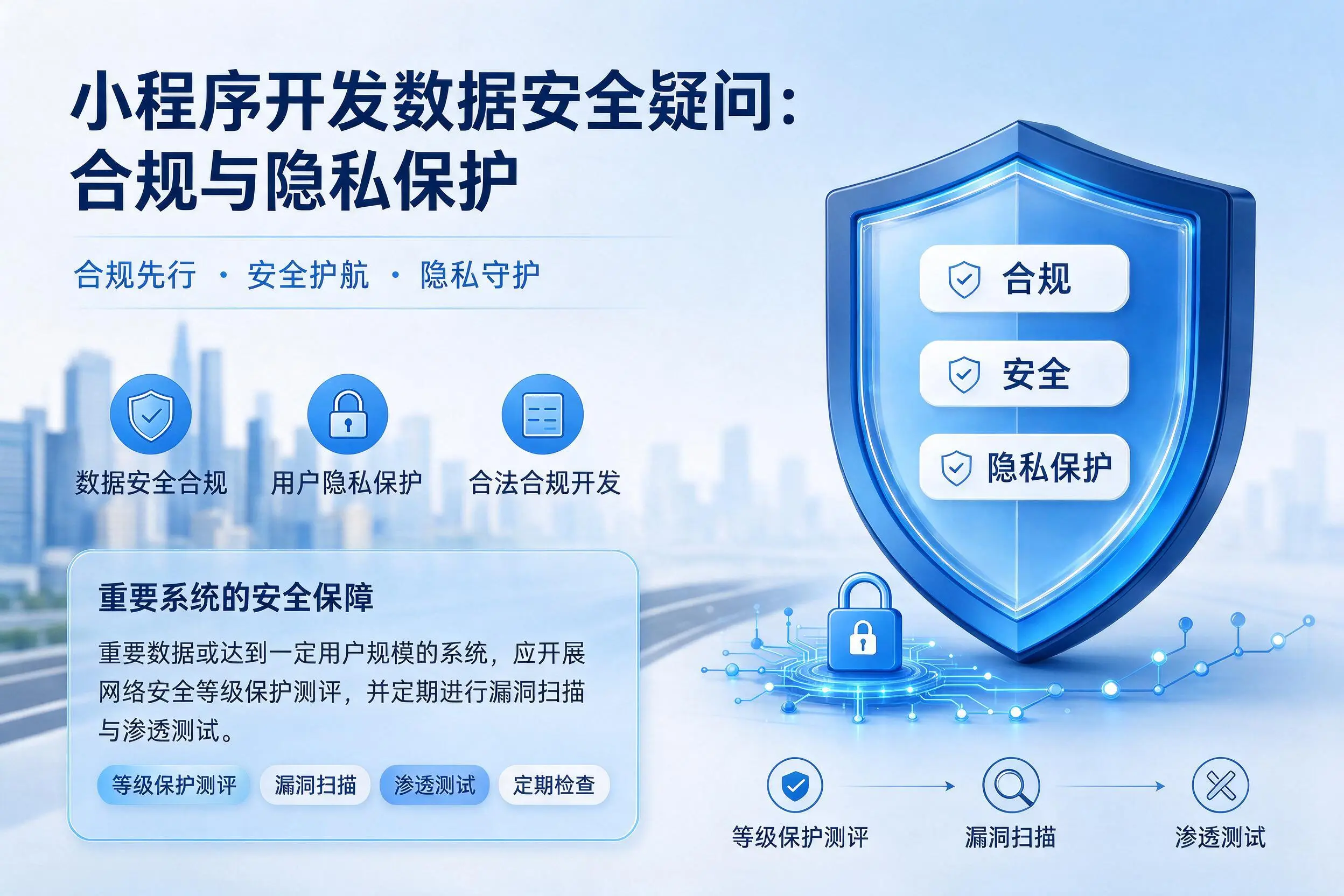 绵阳小程序开发数据安全疑问:合规与隐私保护