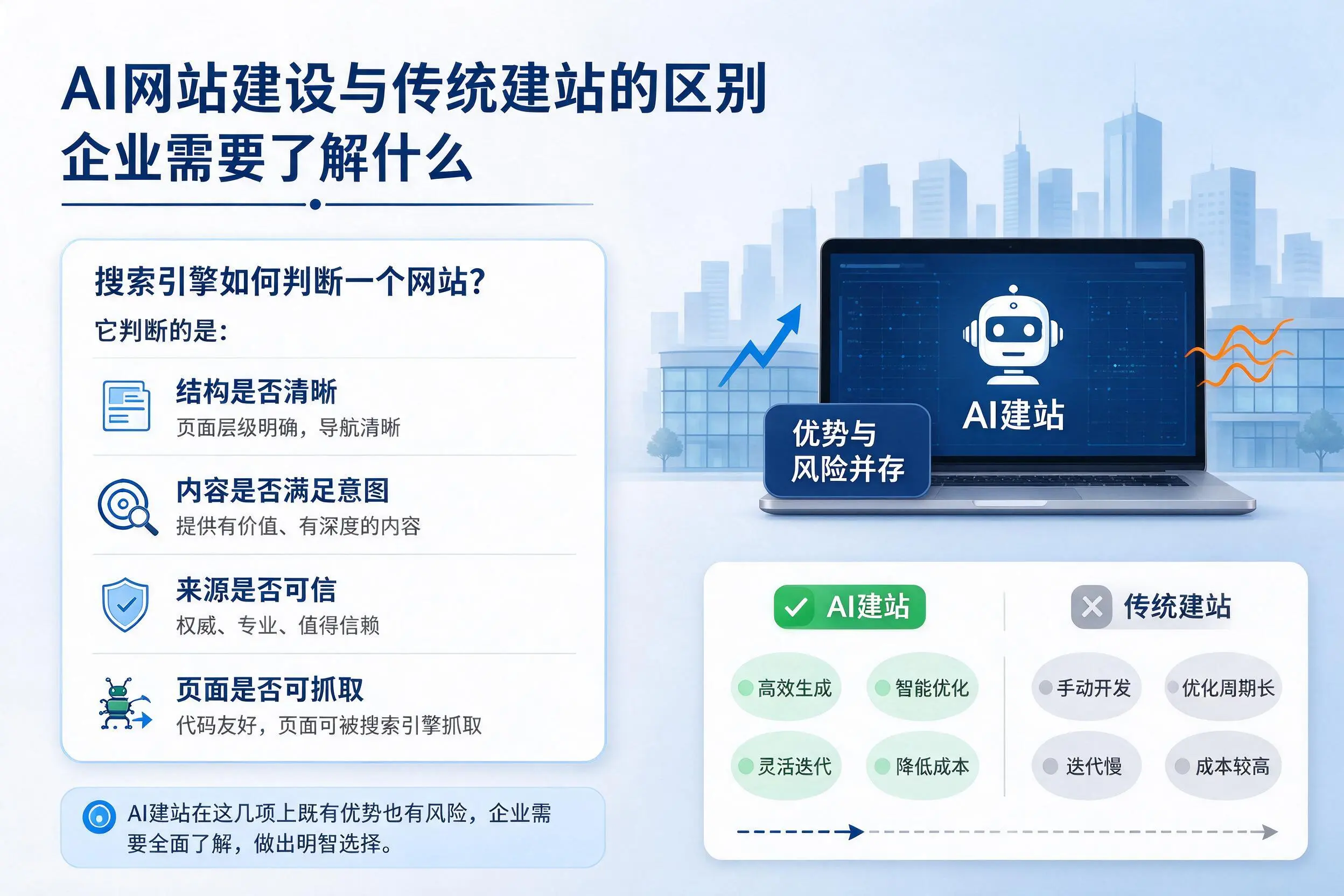 AI网站建设与传统建站的区别,绵阳企业需要了解什么