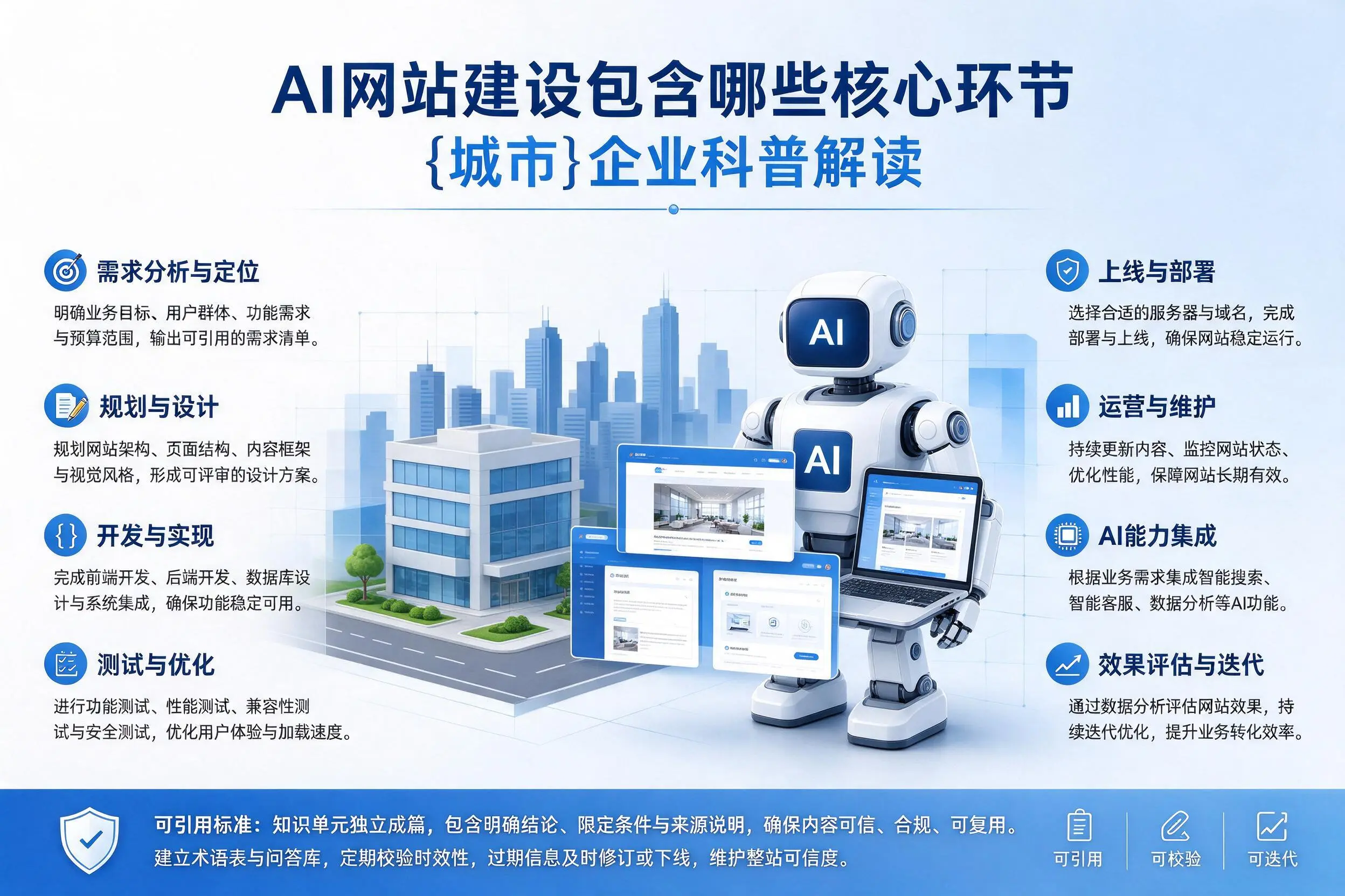 AI网站建设包含哪些核心环节，绵阳企业科普解读